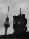 Fernsehturm Berlin und Rotes Rathaus